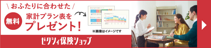 【無料】おふたりに合わせた家計プラン表をプレゼント! ゼクシィ保険ショップ